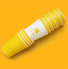 紙杯定制燙印logo_廈門紙杯制作廠家